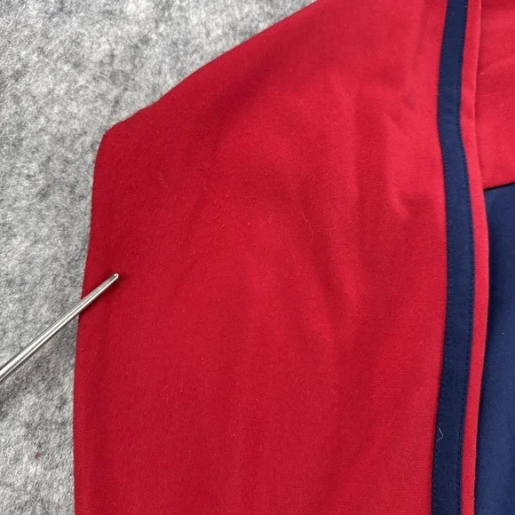 Polo Ralph Lauren Track Jacket Mens XL Navy Red Full Zip Made in USA Colorblock - Picture 3 of 13